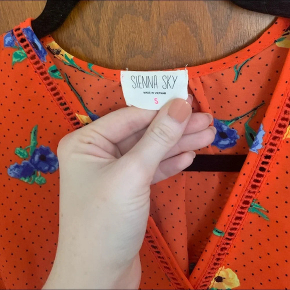 Sienna Sky Floral Wrap Blouse - Picture 4 of 5